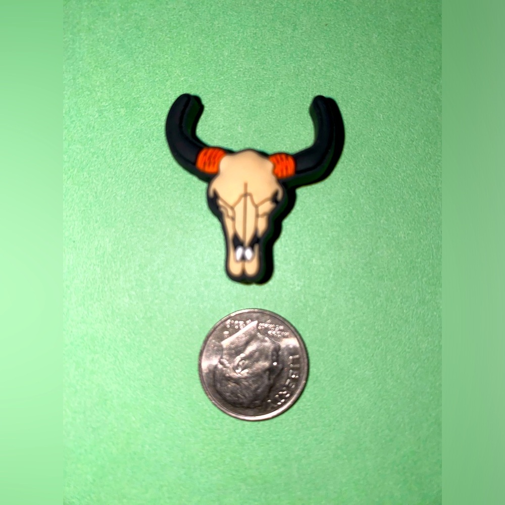 (10 for $15) Texas Longhorn Cattle Bull Crocs Shoe Charms